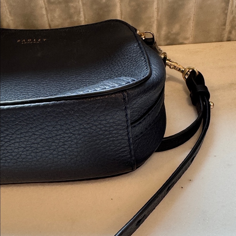 Radley Dukes Place Zip Top Cross Body Bag, Navy - Picture 5 of 10